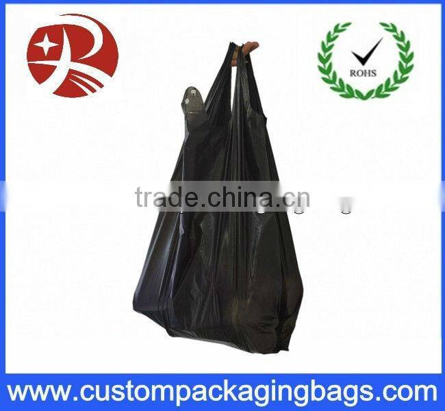 custom printing plastic T-shirt market packaging bag