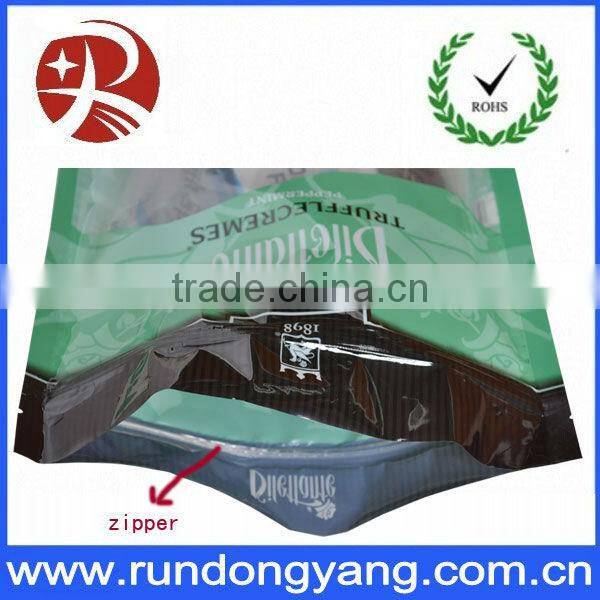 plastic stand up zipper packaging bag with printing logo