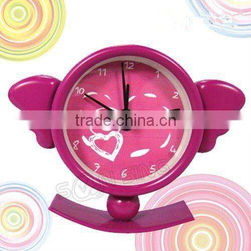 Creative pocket Angel metal swing clock
