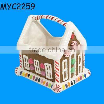 Bisque gingerbread cookie jar