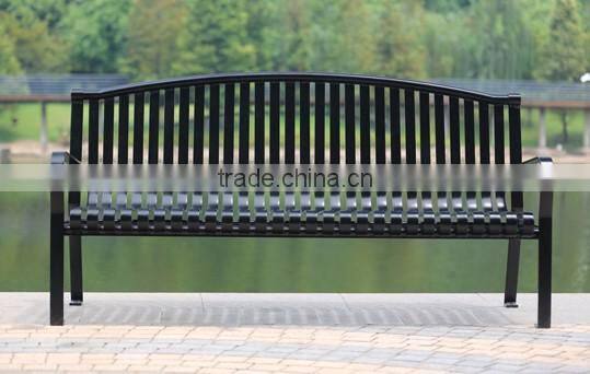 public park metal outdoor bench for street