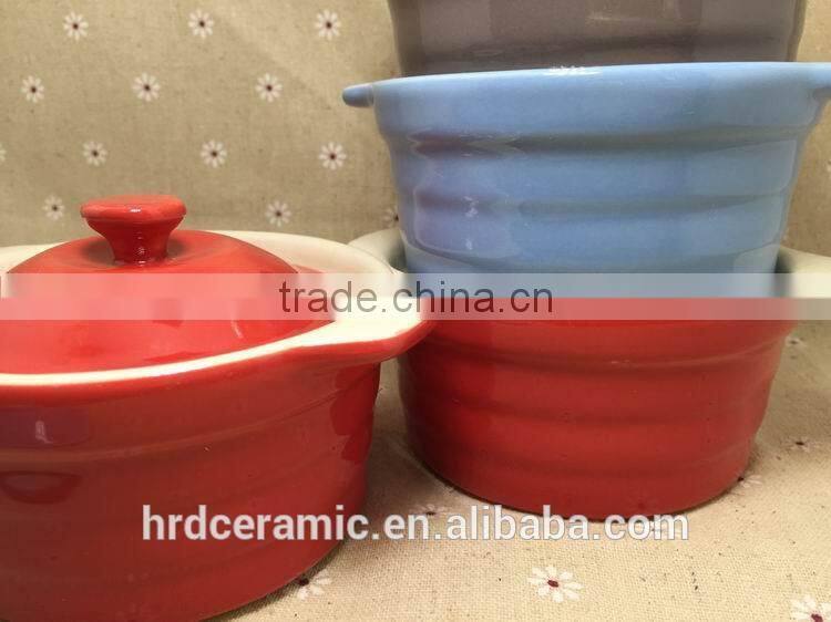 Stocked Industrial ceramic Soup pot Milk Pot Dessert bowl