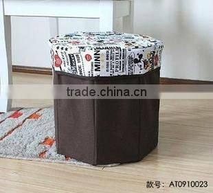 round foldable storage stool