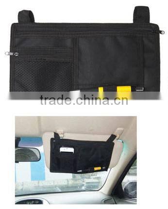 Multi-function visor car hanging storage bag