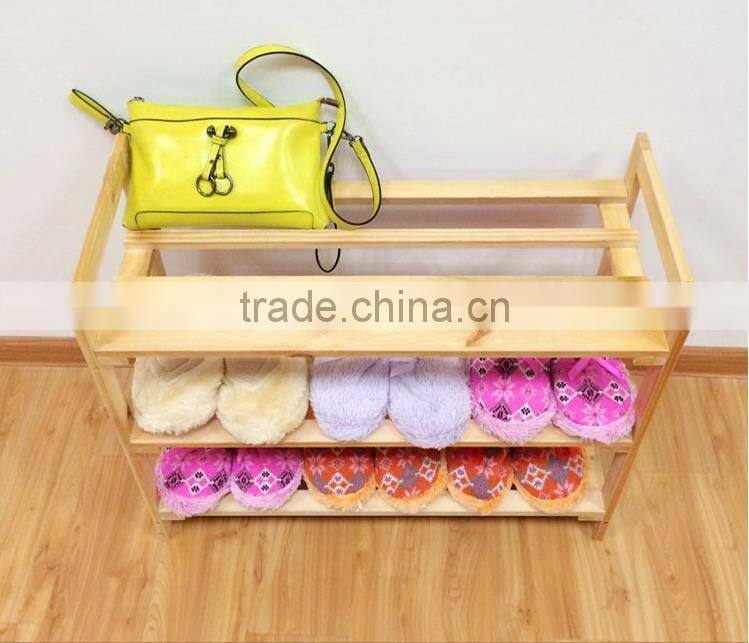 Hot sale solid wooden shoe rack