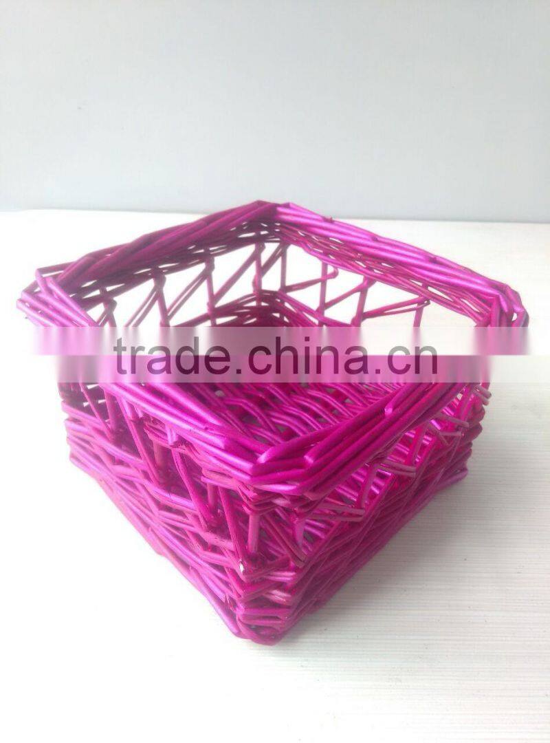 Willow Type and storage Basket Product Type Small Wicker basket for towel