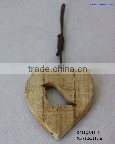 wood decorative heart hangings for bird