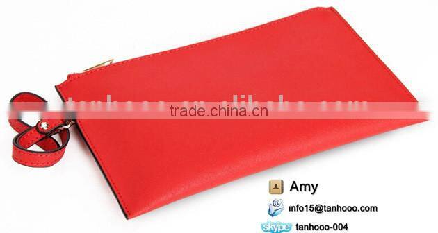 PU leather 25*14 cm Fashion New Design Black Women Makeup Bag With Cross Grain