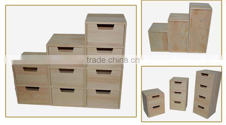 Living room furniture modern wooden drawer inserts with silk screen printed logo