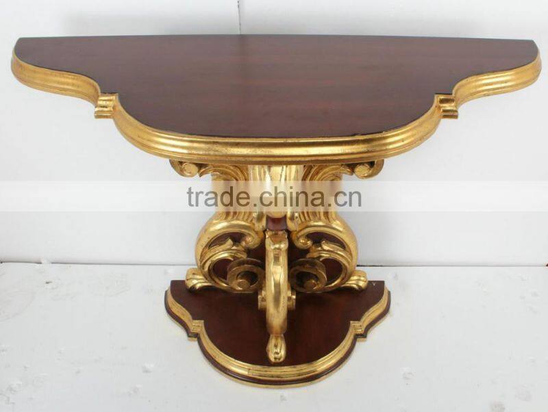 Home Decor Ideas Brown And Gold Console Table