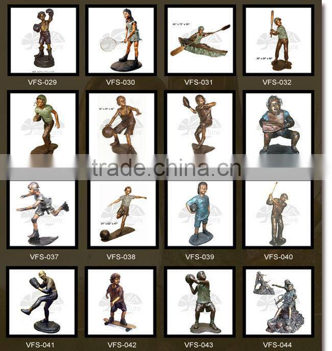 high quality monkey golfing statue