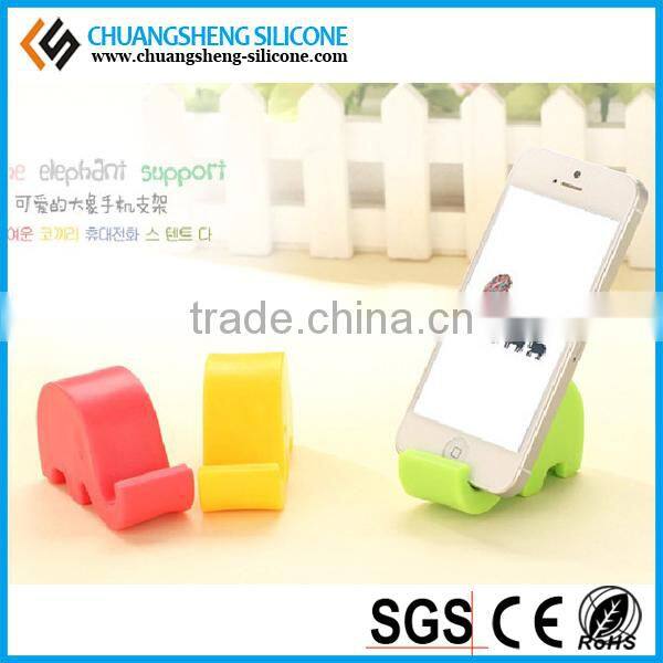 Factory Price elephant shape silicone cell phone stand