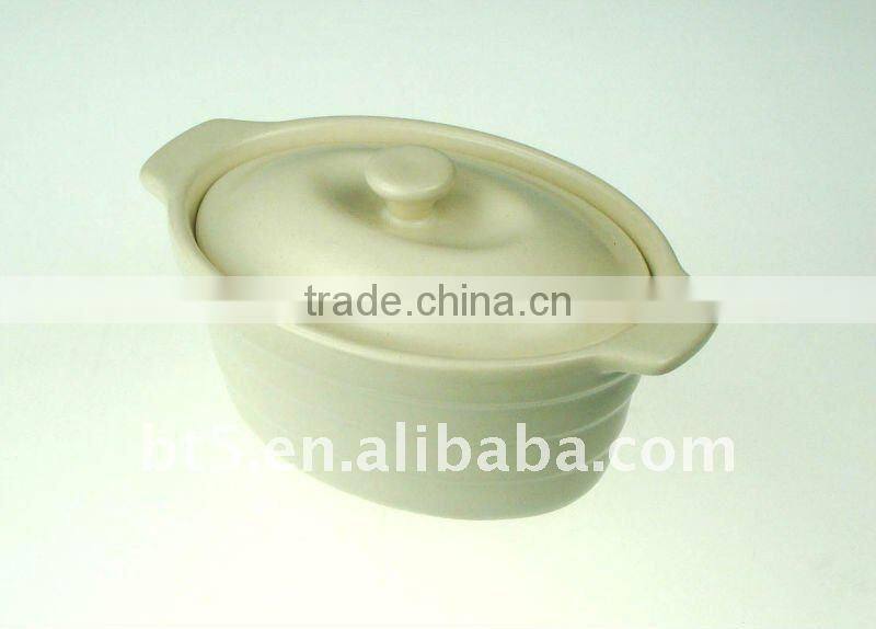 Ceramic Oval shape mini cocotte