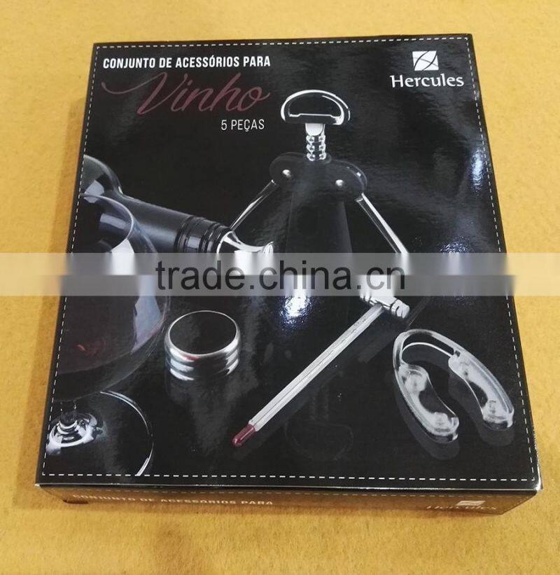K618-4G wine gift set-4pcs corsksrew set