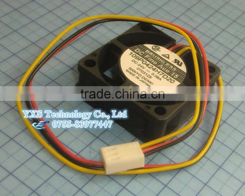 Special fans for frequency converters San Ace 40 109P0424H7D20 DC24V=0.08A 4CM 40*40*15mm 3wire Equipment fan