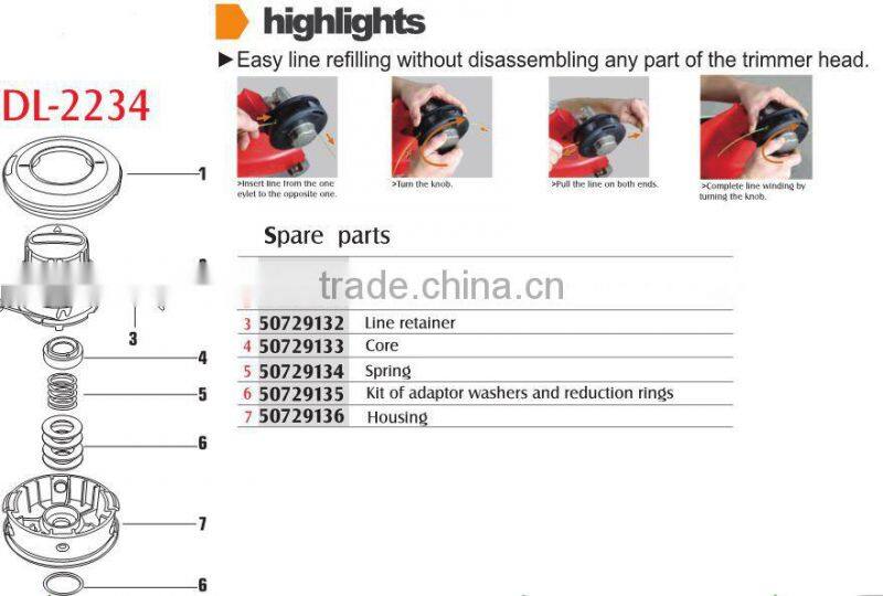 easy load bump feed tap-n-go trimmer head DL-2233