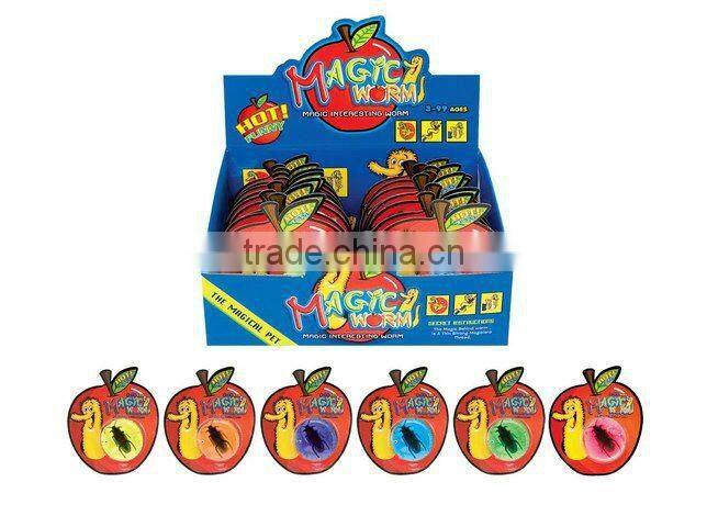 Magic twisty worm/plush magic worm/magic fuzzy worm