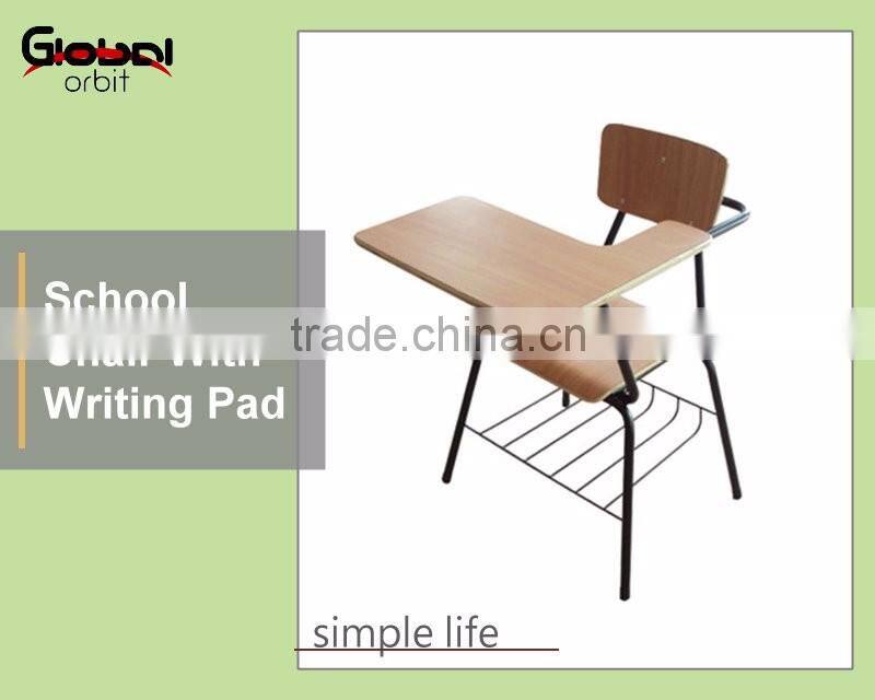 Good Quality Classroom Chair Metal Frame Wooden Double Student Desk And Bench