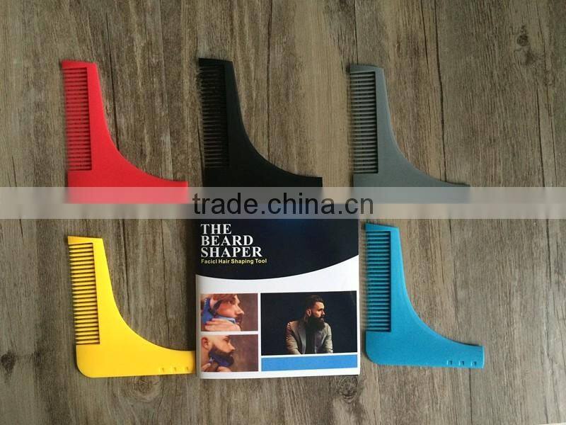 2017 best selling the bro-beard comb facial hair shaping tool beard comb