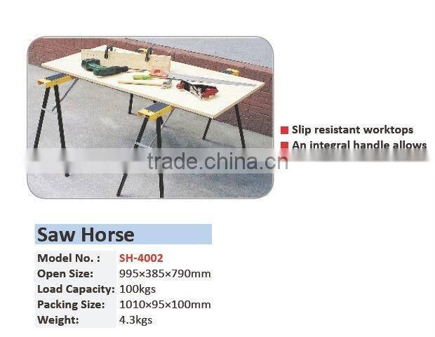 Foldable Saw Horse set 2pcs,Adjustable Folding metal smart holder sawhorse, heavy duty trestle
