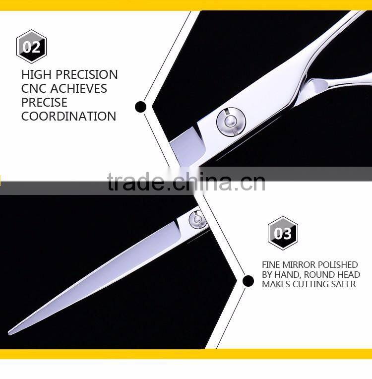 7.0 Inch Pet Grooming Hair Cutting Scissors, Barber Scissors Razor Edge Stainless Steel,