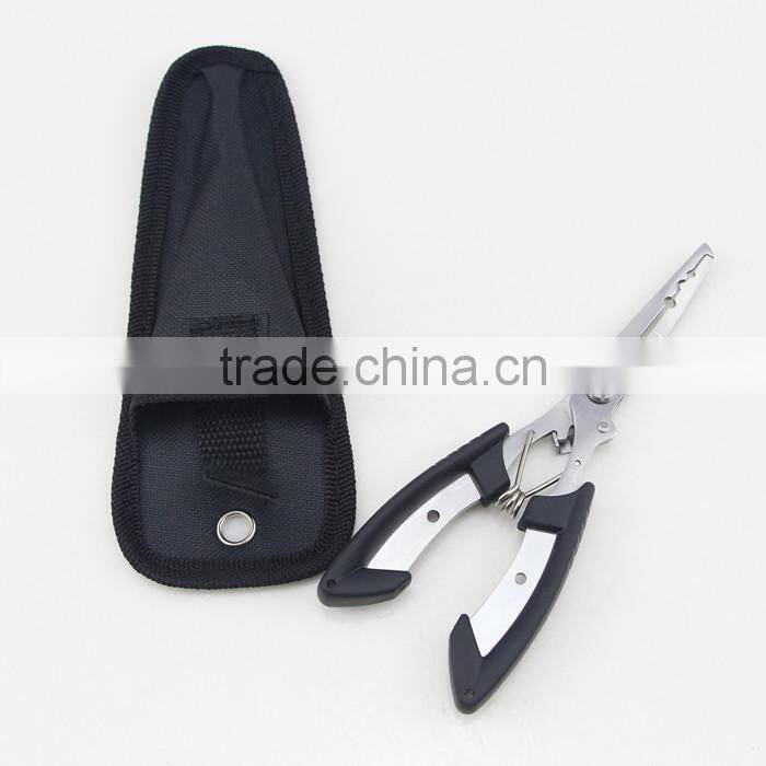 Multi-Function Fishing Pliers For Line Cutting Hook Remove And Lead Regulator With Black Bag