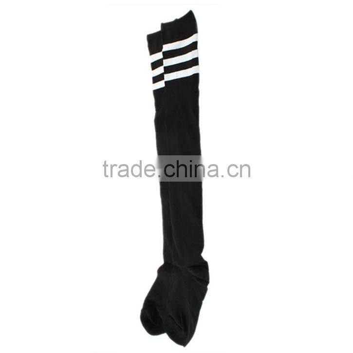 Colorful Thigh High Socks Wholesale Stripe Over Knee Legging Thigh Socks Girls Womens Stripe Cheerleader