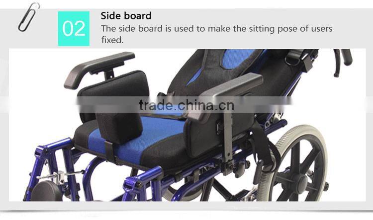 2015 new product used pediatric Children manual cerebral palsy reclining aluminum wheelchair wheelchairs