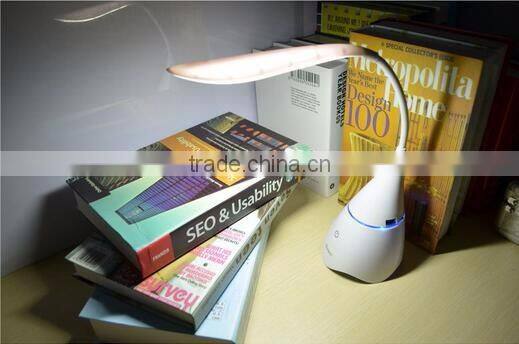 Dimmable LED Desk Lamp, Smart Music Folding Table Lamp Desk Lights with Built-in Bluetooth Speaker