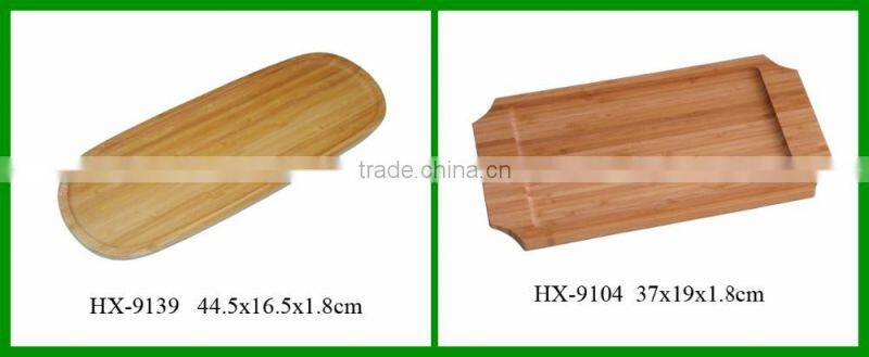 Wholesale Wood Bamboo Tea And Coffee Food Tray Long Bread Serving Tray