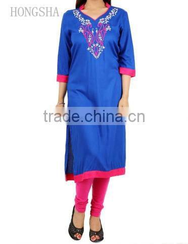Fancy Long Kurta Embroidery Designs for Indian Women HSD2289