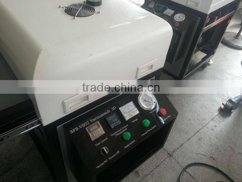 New dye sublimation mini vacuum sub 3d heat press machine