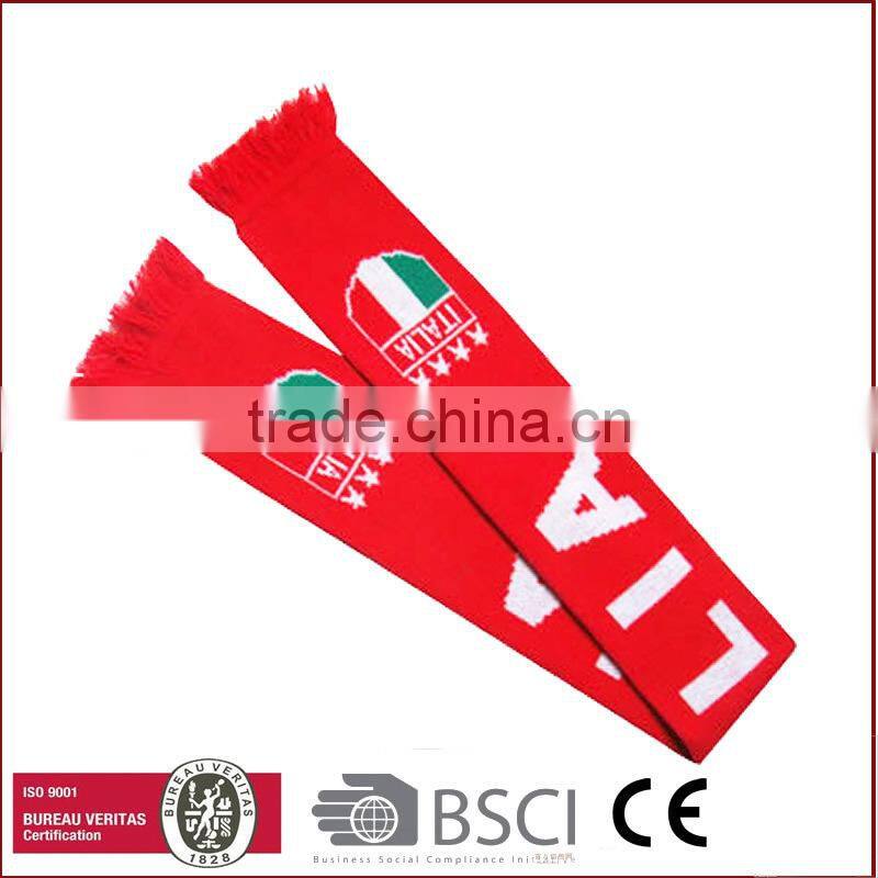 Economic Football Fan Knitted Sport Scarf Knitted sports scarf