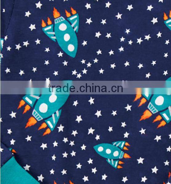 wholesale the old fashion e sleep cotton custom printed boys sleepwear or OEM kids pajamas
