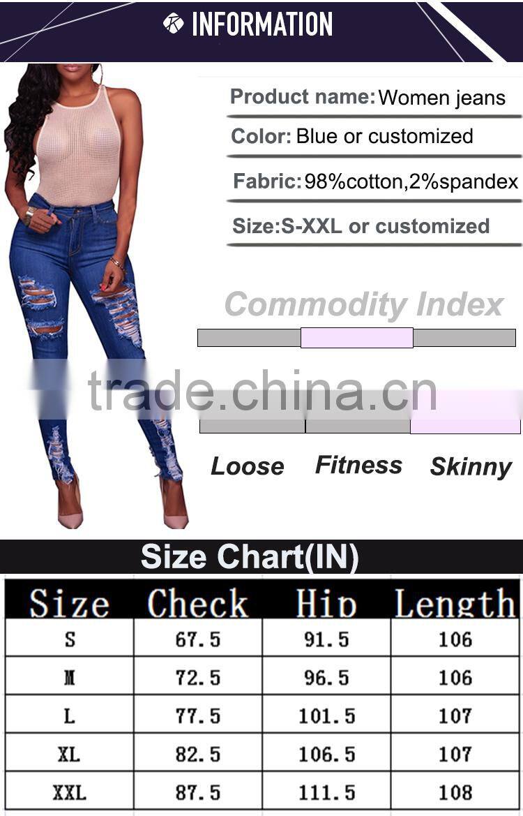 New model colombian butt lift jeans wholesale skinny jeans women scratch denim destroyed pants
