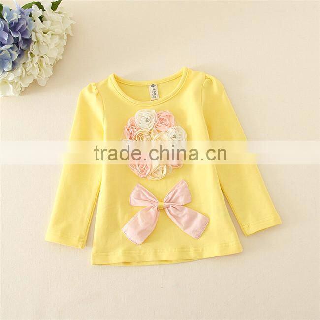 Retail/ wholesale baby girls candy undershirt and solid yellow t-shirt 1 piece,christmas outfits for kids