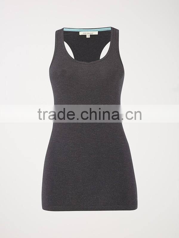 Womens gym vest cotton spandex camisole tank tops