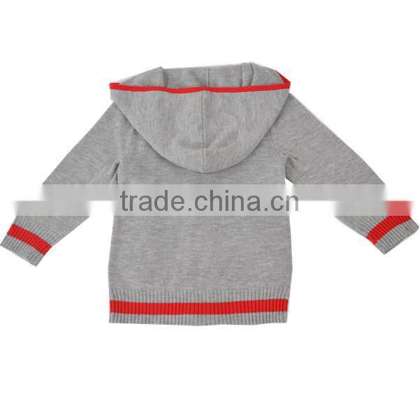 2014 Spring 100% cotton boy's cardigan sweater