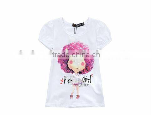 printed girls pattern for white t-shirt