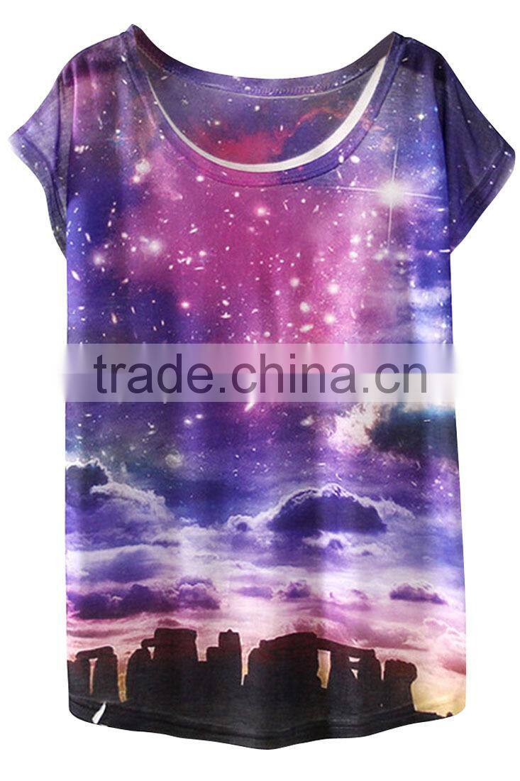 custom polyester tshirt, galaxy t shirt bulk sale in china