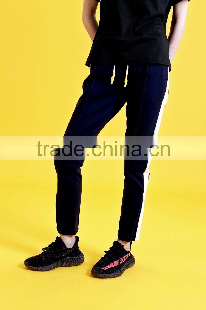 2017 fashion women fitness joggers track pants with embroidery logo