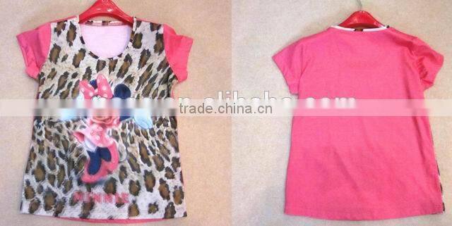 digital print with net children designed blouses