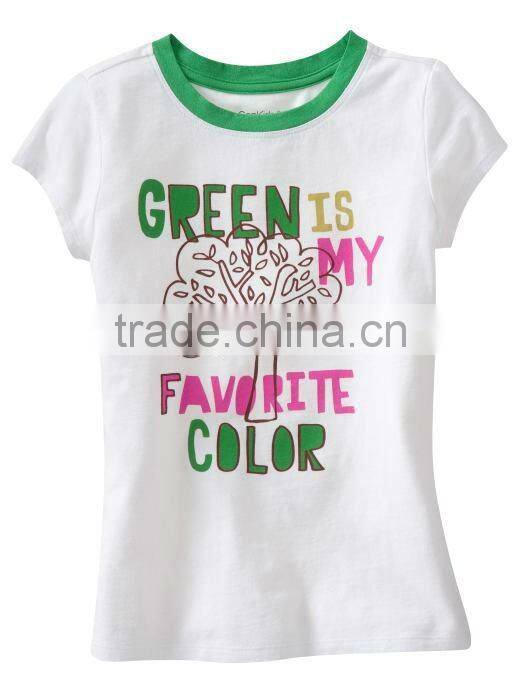 INFANT & TODDLER PRINTED T SHIRT WITH LAPPED SHOULDERS
