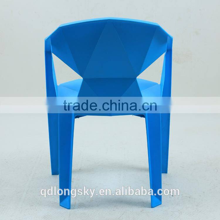 LS-4188 Wholesale high quality plastic bar chair event stacking chair Modern creative geometry chair for restaurant
