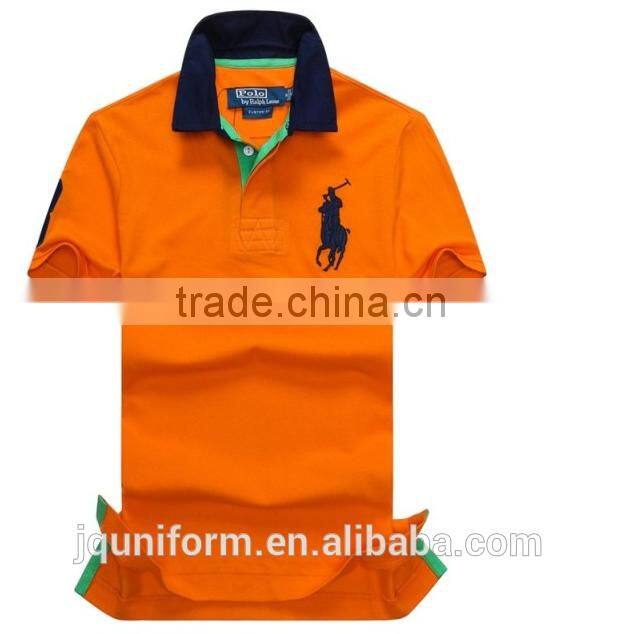 2016 fashion style polo shirt for men,100% polo t-shirt cotton polyester polo shirt wholesale