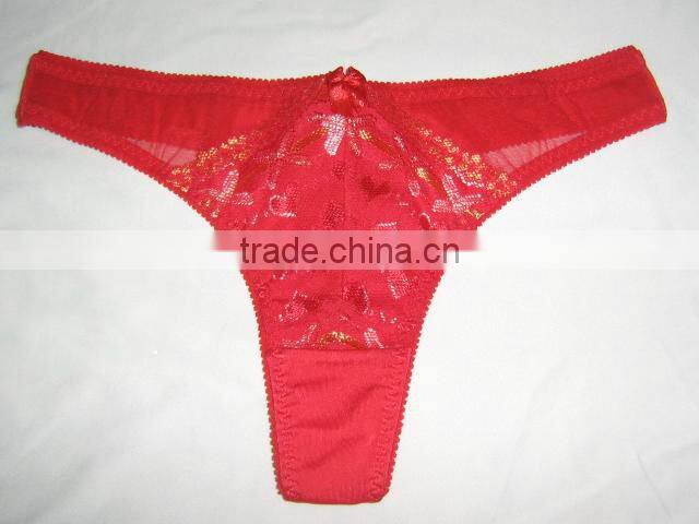 women sexy full briefs red panty bikini high quality