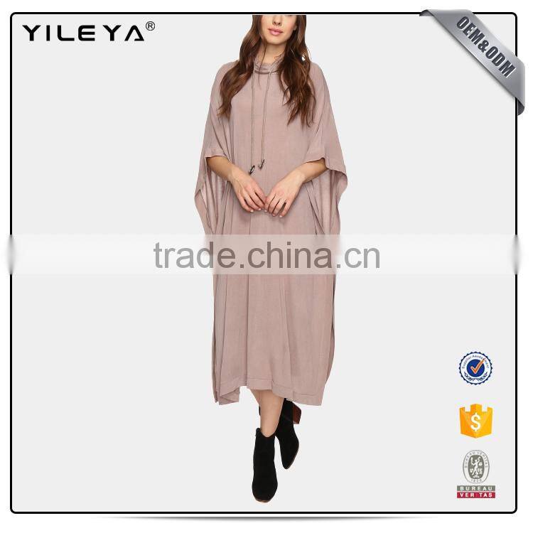 New Arrival Oversized Women Pullover Hoodie with Crochet Detail