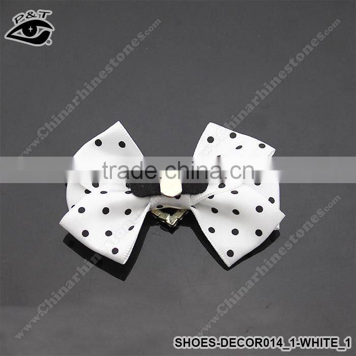 Bowknot Design Ornaments for Ladies Shoes Fabric Bow Accessories for Women Shoes