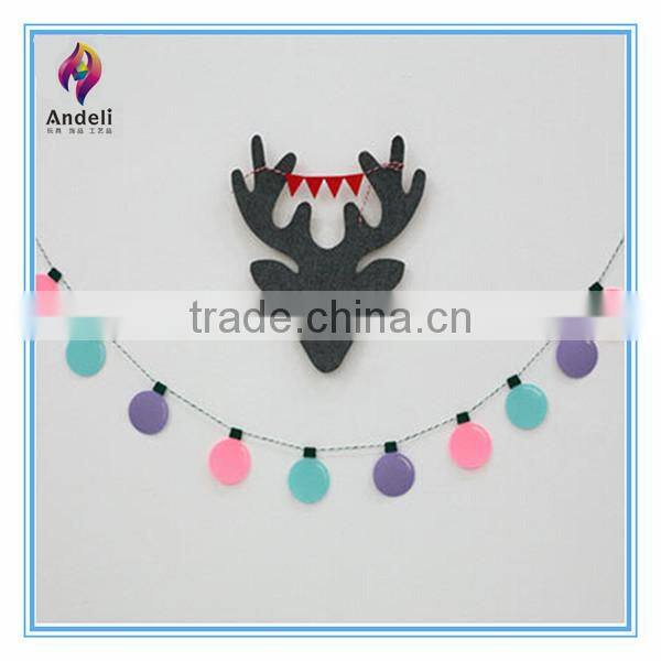 christmas light bulb shape decorative flag banner