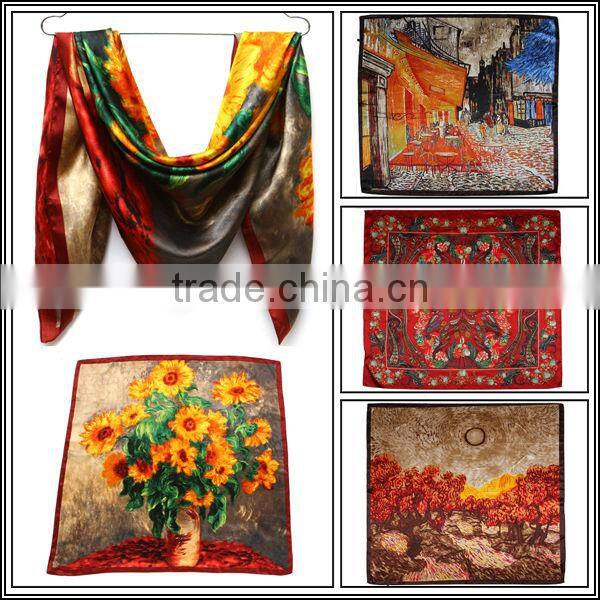 New Coffee Flower Digital Indian Scarf